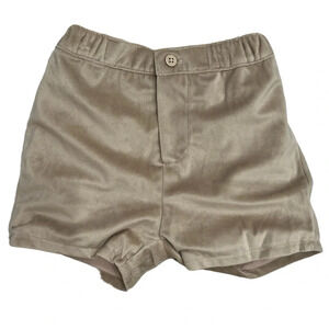 Mayoral Velvet Soft Pull On Tan/Golden Shorts